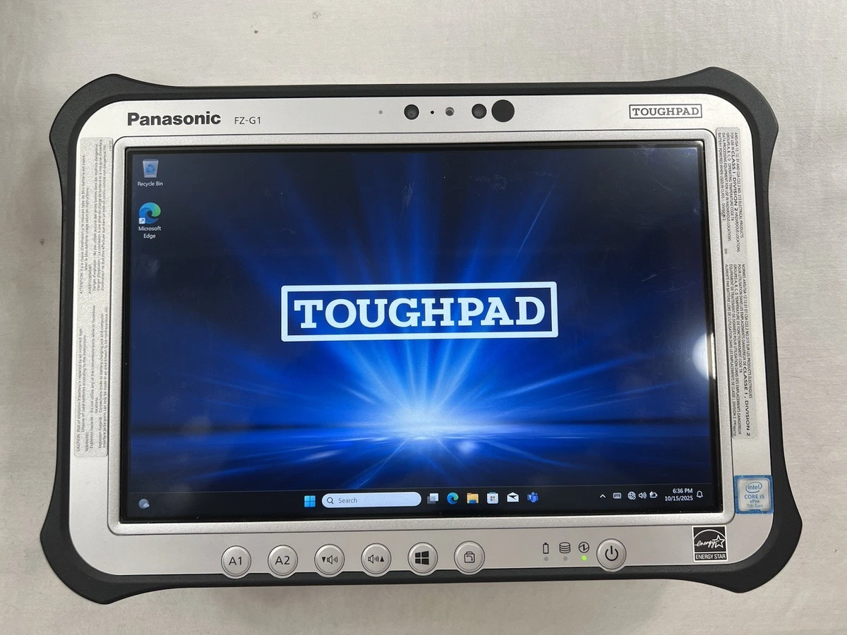 600H使用 10.1型 タブレット Panasonic TOUGHPAD FZ-G1FABZJBJ 中古美品 第4世代 i5 4GB 高速SSD Wi-Fi Bluetooth Windows11 Office 600H使用 10.1型 タブレット Panasonic TOUGHPAD FZ-G1FABZJBJ 中古美