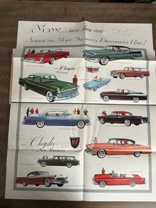 Konvolut 4 Oldtimer Chrysler Prospekte 1950-1955 Saratoga New Yorker K-310 Dream Ca - Bild 1 von 8