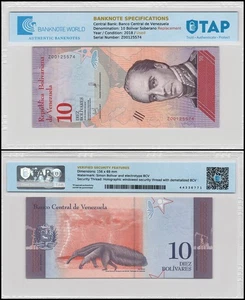 Venezuela 10 Bolivar Soberano, 2018, P-103a, Used Replacement Authenticated - Picture 1 of 1
