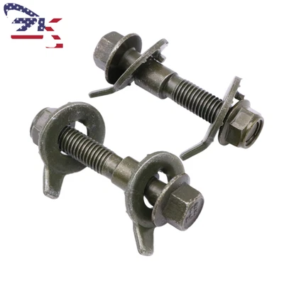 2 PIEZAS 14mm Vehículo Ruedas Delanteras Pernos de Leva Ajustable Camber Corrección Alineación Foto 1 de 4