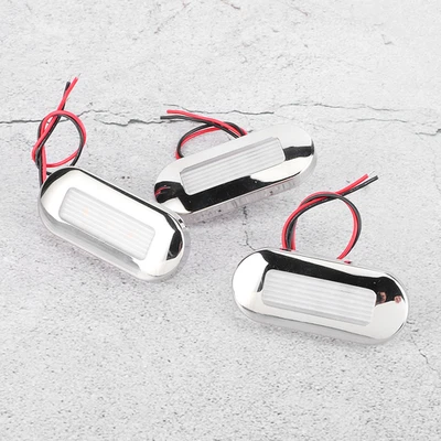 12V DC LED Walkway Courtesy Light Oval Shape 3 Lamp Beads IP67 Waterproof - Image 1 of 4