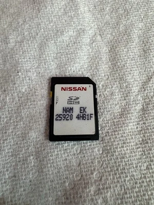 NISSAN INFINITI SD Navigation CARD MAP MEMORY OEM 25920 4HB1F - Image 1 of 2