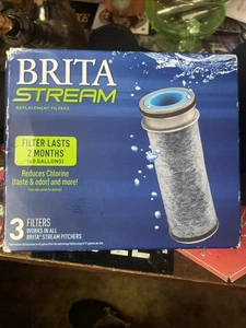 Brita Stream Replacement Filters Lasts 2 Months New Sealed PACK OF 3 - Picture 1 of 2