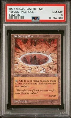 Reflecting Pool - Tempest - MTG - Near Mint - PSA 8. POP 1!! See my MTG store. - Image 1 of 2