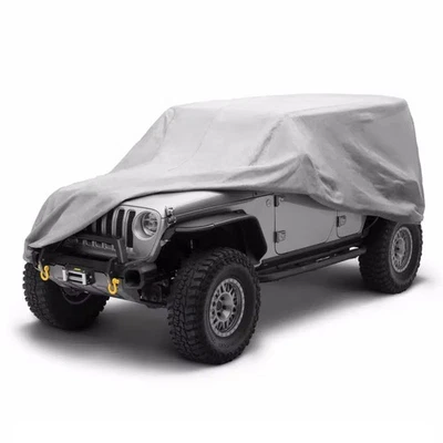 Rugged Ridge Weather Lite Vinyl Grey Cab Cover for Jeep Wrangler JK JL 4-Door - Изображение 1 из 4