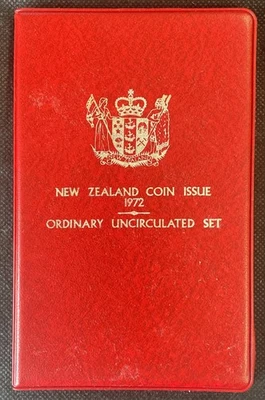 Juego de monedas de prueba de Nueva Zelanda 1972 en sobre blister (SC1225-048) Foto 1 de 4