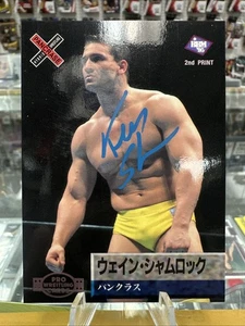 FRANK SHAMROCK AUTO'D SIGNED 1997 BBM PANCRASE CARD #112 UFC STRIKEFORCE - Picture 1 of 2