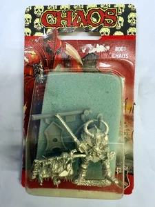 Warhammer Rogue Trader Chaos Warrior and Dwarf RARE Bister Pack 2 figures NM - Picture 1 of 4