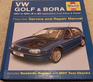 VW Golf & Bora Haynes Service Manual 2001-2003 X to 53 Reg Petrol & Diesel VGC - Picture 1 of 1
