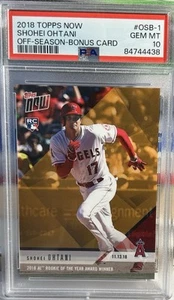 2018 Topps Now #OSB-1 RC Shohei Ohtani PSA 10 MLB ELITE !!! POP. 269 !!! - Bild 1 von 2