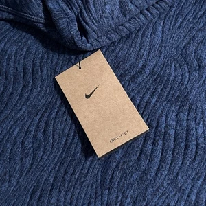 NEW Nike Tour Men's Size 3XL Blue Dri-FIT Crewneck Golf Sweater Rake Lines Print - Picture 1 of 9