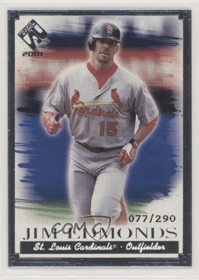 2001 Pacific Private Stock Silver Portraits /290 Jim Edmonds #99 - Image 1 of 2