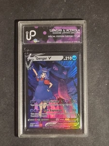 POKEMON - GENGAR - ACEROLA - GRAAD - NO PSA BGS - LIMITED - 77/100 - CUSTOM - Foto 1 di 3