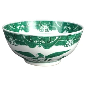 Cuenco de porcelana de exportación china con diseño de águila siglo XX - Imagen 1 de 9