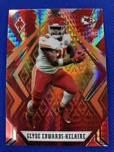 2020 #121 Clyde Edwards-Helaire Panini Phoenix Football Fire Burst RC NFL Chiefs - Bild 1 von 2