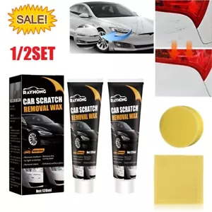 1/2Set Car Scratch Remover for Deep Scratches Paint Restorer Auto Repair Wax - Picture 1 of 14