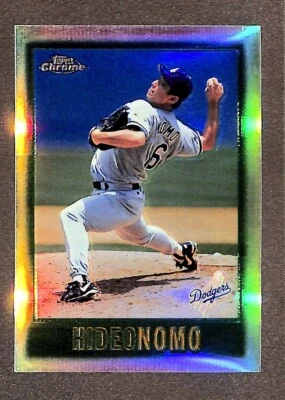 1997 Topps Chrome Refractor # 156 Hideo Nomo - Image 1 of 3