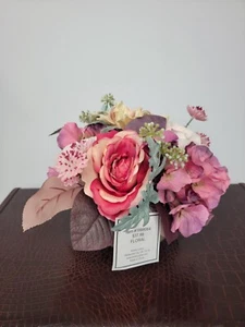 Hobby Lobby Floral Arrangement with Vase Brand New with Tags Pink Floral - Picture 1 of 8