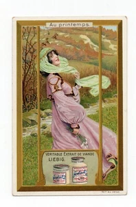 LIEBIG Chrom . Jugendstil.   Au Printemps (6) - Bild 1 von 2