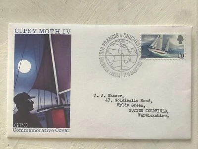 GB QEII 1967 Sir Francis Chichester GPO FDC Large Greenwich SHS Typed Add W/Ins - Image 1 of 4