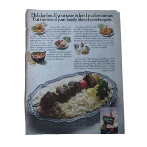 1973 Holiday Inn - Adventurous Food - Vintage Print Ad - Picture 1 of 3