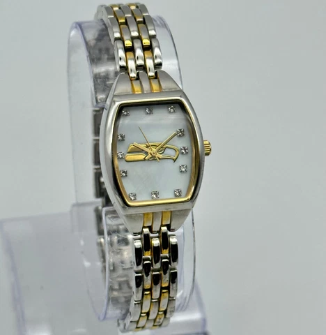 Women's SEATTLE SEAHAWKS Game Time Two-Tone Bracelet Watch, Crystal Accents Runs Cover