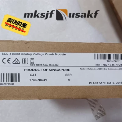 AB 1746-NIO4V Series A SLC 500 Analog Module 1746NIO4V New  US Free tax - Image 1 of 4