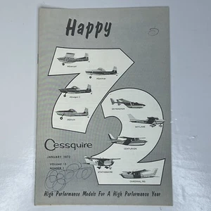 Vtg Cessquire - Vol. 13/No. 1, Jan. 1972 Cessna Aircraft Co Employee Publication - Picture 1 of 6