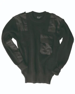 Bundeswehr Pullover Schwarz Größe 62 Schurwolle BW Pulli Qualität wie Original - Picture 1 of 1