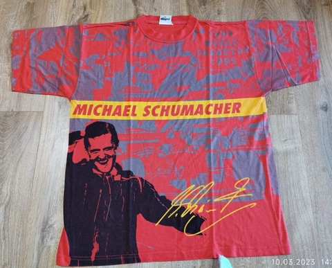 Michael Schumacher F1 world champion 1994-1995 vintage T-Shirt  90' Cover