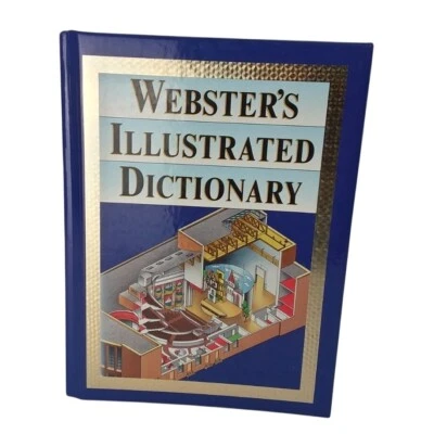 Webster's Illustrated Dictionary Hardcover Reference Book Over 60,000 Entries - Image 1 of 4