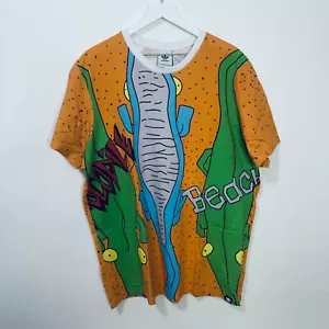 T-shirt uomo Adidas edizione limitata Beach Alligator 2XL - Foto 1 di 9