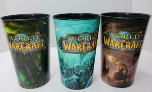 World of Warcraft WOW Plastic Tumbler Cups Set of 3 Unused Limited Edition AM/PM - Picture 1 of 3