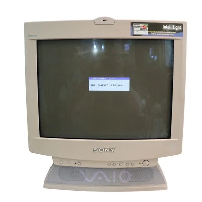 Vintage Sony  VAIO Trinitron CPD-201VS 16” CRT Monitor Built in Speakers - Image 1 of 4