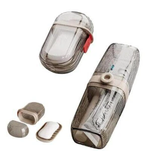 2 Pcs Travel Soap Case Holder Container Portable Leakproof Soap Dishes - Picture 1 of 7