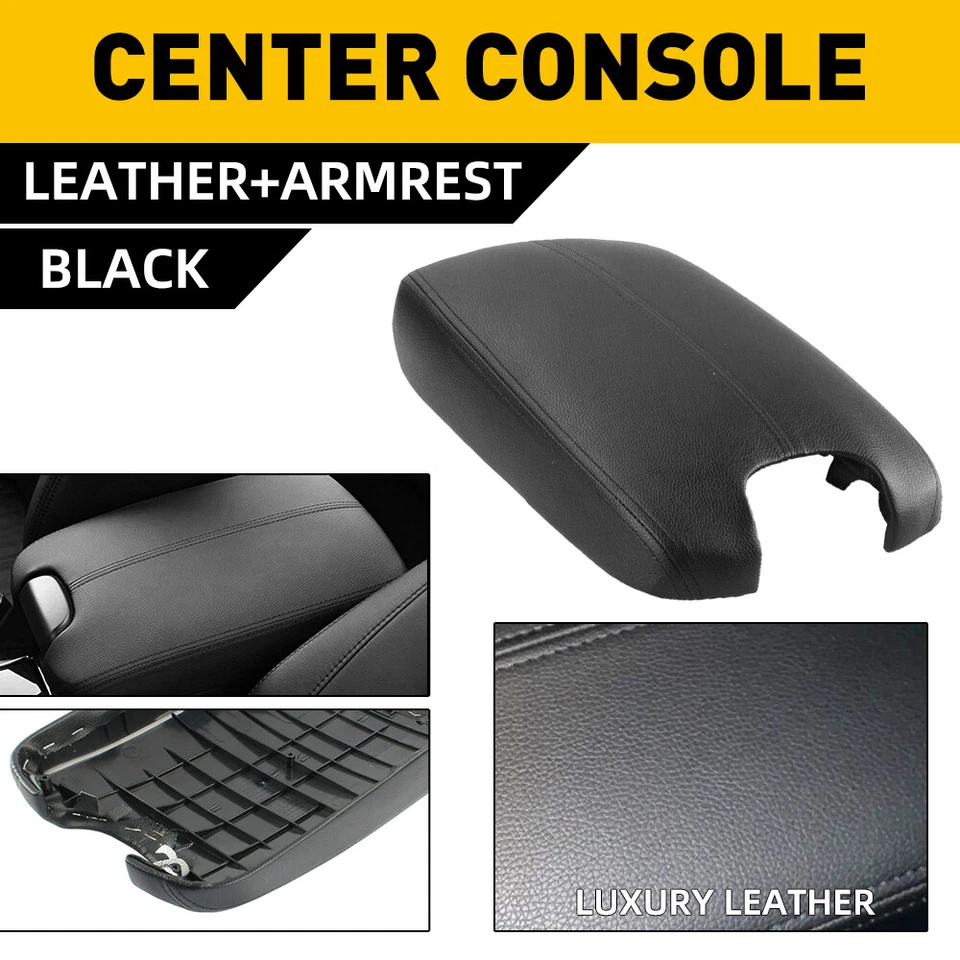 Apoyabrazos consola cuero negro apto para Accord Honda 2008-2012 sedán cupé Foto 1 de 4