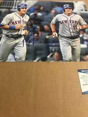 Autographed Michael Conforto an Jay Bruce 11x14 photo Beckett Certified Signed  Foto 1 de 4