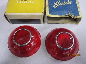 NOS 1953 1954 Pontiac Chieftain Catalina Tail Light lens set GUIDE GM 5942454 - Picture 1 of 6