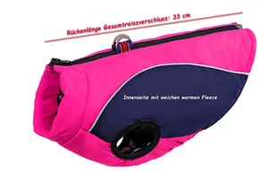 Regenmantel warm mit Innenseite Fleece für Hunde - Bild 1 von 2