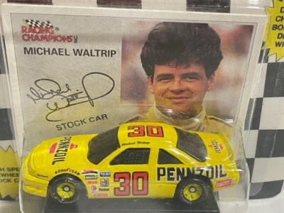 CAMPEONES DE CARRERAS 1994 Michael Waltrip #30 Pennzoil, amarillo, nuevo en caja, 1/64 Foto 1 de 2