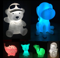 BABY KIDS MOOD NIGHT LIGHT LED CHANGABLE RAINBOW COLOURS RECHARGABLE BATTERY