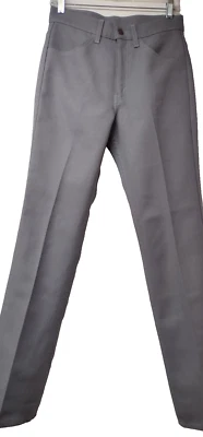 Levi's Pants Waist 30 x 32 inseam LEVIS Gray Color Dressy 1980s Pants Vintage - Image 1 of 4