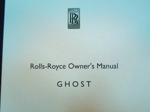 2016 Rolls Royce Ghost Owners Manual Handbook - Picture 1 of 18