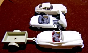 3 Stück Wiking Jaguar E-type & XK 150 mit Anhänger - Bild 1 von 4