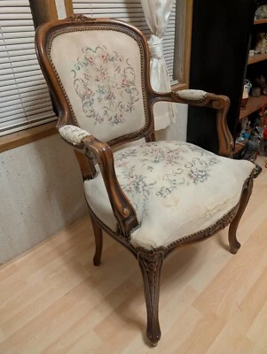 antique louis xv chair - Image 1 of 4