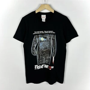 Camiseta manga corta Friday The 13TH película de terror negra talla pequeña 2018 algodón - Imagen 1 de 11