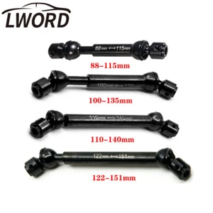 2pcs Steel Universal Drive Shaft for SCX10 4WD D90 Trassas TRX-4 RC 1/10 Crawler - Picture 1 of 13