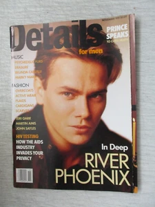 DETAILS MAGAZINE NOVEMBER 1991 RIVER PHOENIX BELINDA CARLISLE MARTIN AMIS PRINCE - Picture 1 of 2