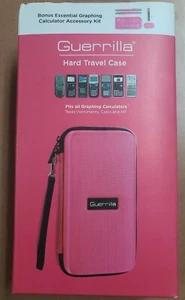 Calculadora Cremallera Estuche Viaje Rígido para Calculadoras Gráficas Guerrilla Rosa - Imagen 1 de 2