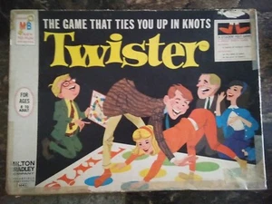 Vintage Original 1966 Twister Party Game Milton Bradley #4645 Complete Set (BOX) - Picture 1 of 12